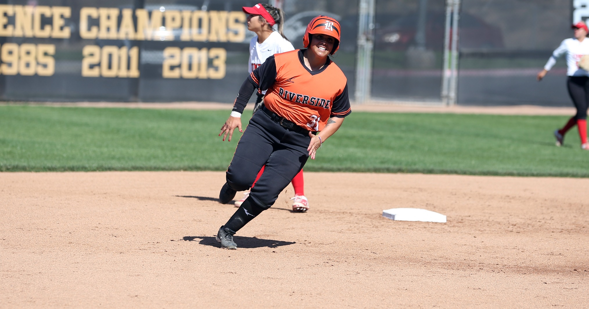 In the past three games, Danielle Lopez is 8-for-10 with two  homeruns, seven RBI and three runs scored. She went 2-for-4 with a two-run jack and a double in a victory over Orange Coast on Friday. (Photo by Bobby R. Hester)