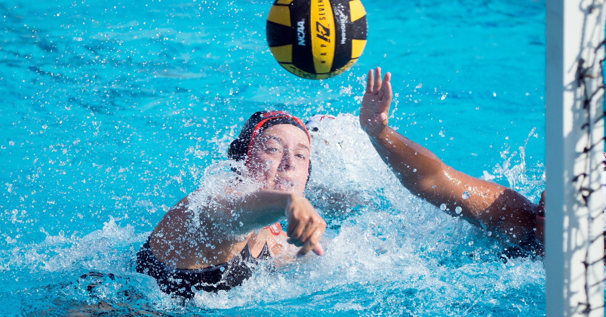 Freshman Kate Fox scored three goals in her first-career CCCAA Southern California Regional game leading to a 10-8 win over Citrus. (Photos by Michael Leone)