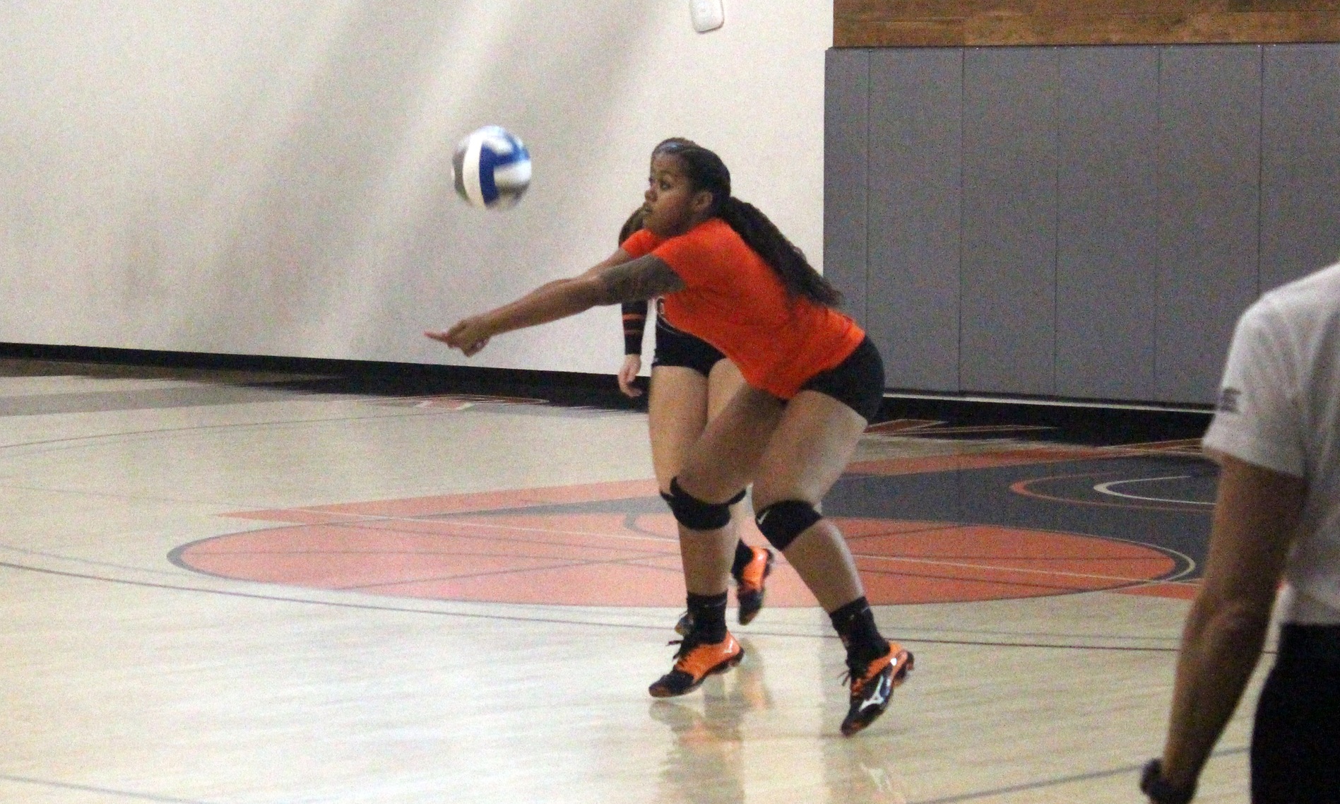 Darricka Hewitt recorded six digs and four kills off the bench in the season-opening victory over SBVC.